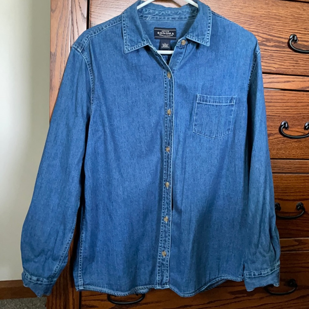 Sonoma Genuine Jean Co denim shirt L